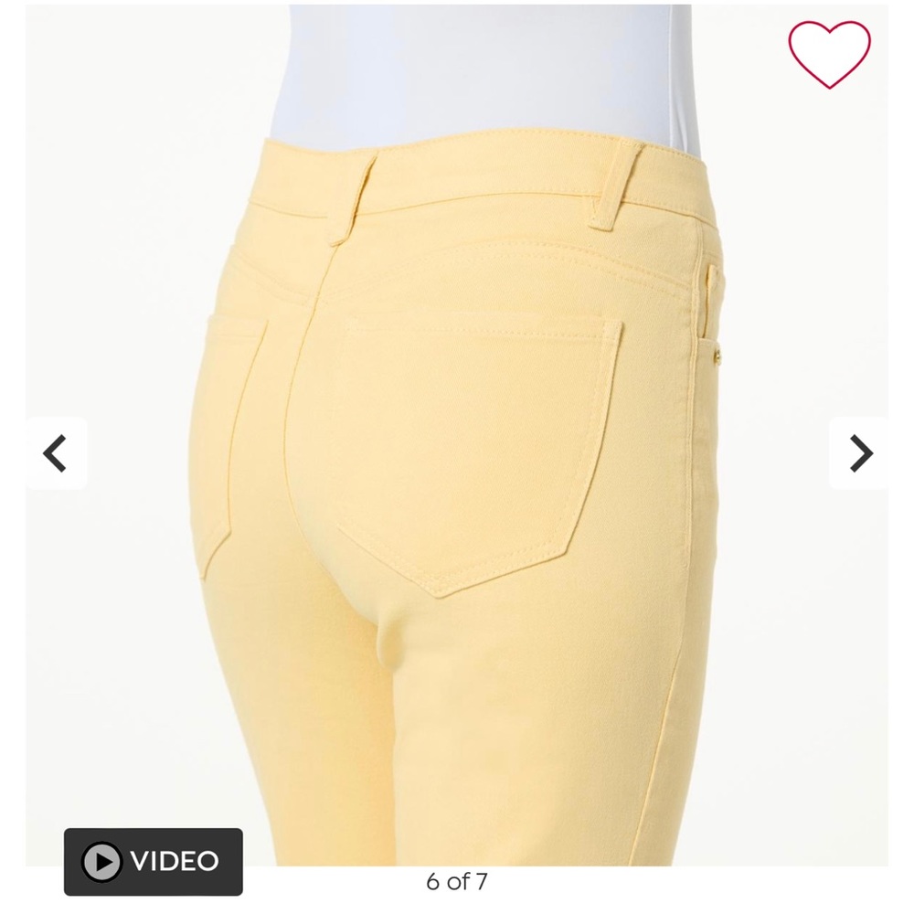 Size 2 democracy cropped flare yellow